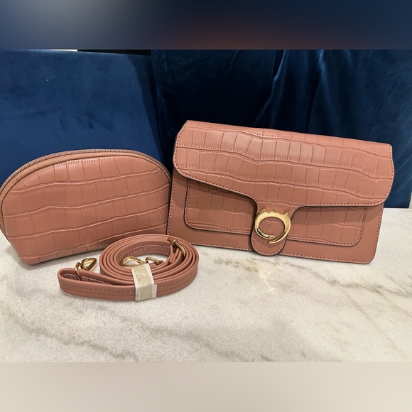 Handbags - Free with purchase-Women Handbags & makeup bag Color: Shell